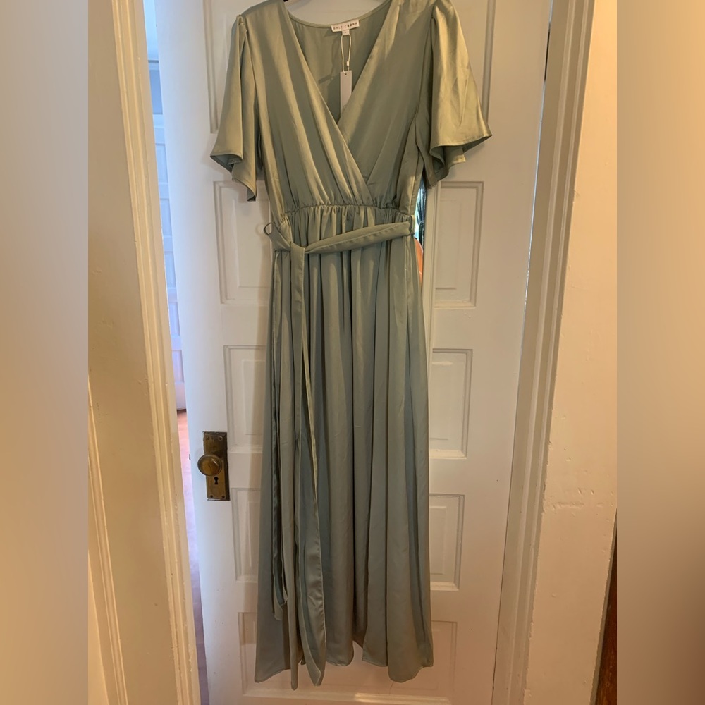 Baltic Born Maxi Dress Satin Sage